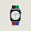 Band Apple Watch Hermès Single Tour 45&nbsp;mm Casaque, View: front, front, view 4 of 4