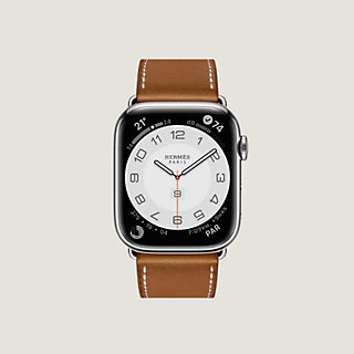 Apple Watch Series 7 Hermes Edition with a custom Louis Vuitton Deployment  Clasp Strap 