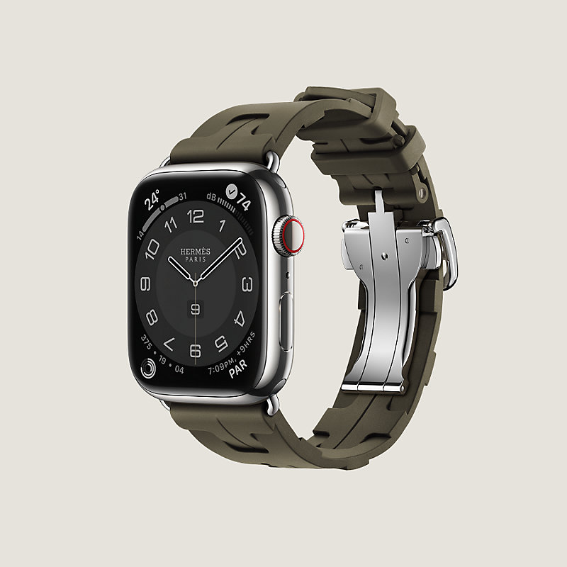 海外限定♪】HERMES AppleWatch バンド 45 mm Dバックル Kilim-