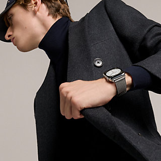 Band Apple Watch Hermès Single Tour 45 mm H Diagonal | Hermès 