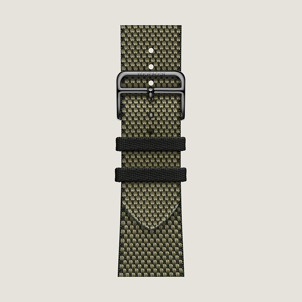 Band Apple Watch Hermès Single Tour 45 mm Toile H | Hermès 