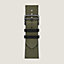 Band Apple Watch Hermès Single Tour 45&nbsp;mm Toile H, View: Flat, flat, view 1 of 4