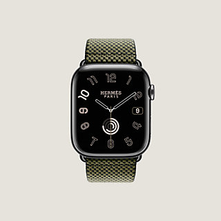 Band Apple Watch Hermès Single Tour 45 mm Toile H | Hermès USA Band Apple Watch Hermès Single Tour 45 mm Toile H | Hermès USA