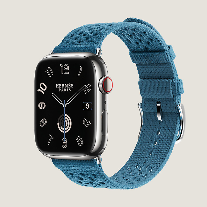 Band Apple Watch Hermès Single Tour 45 mm Tricot | Hermès Canada