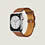 Band Apple Watch Hermes Single Tour 45&nbsp;mm&nbsp;Attelage, View: front, front, view 3 of 4