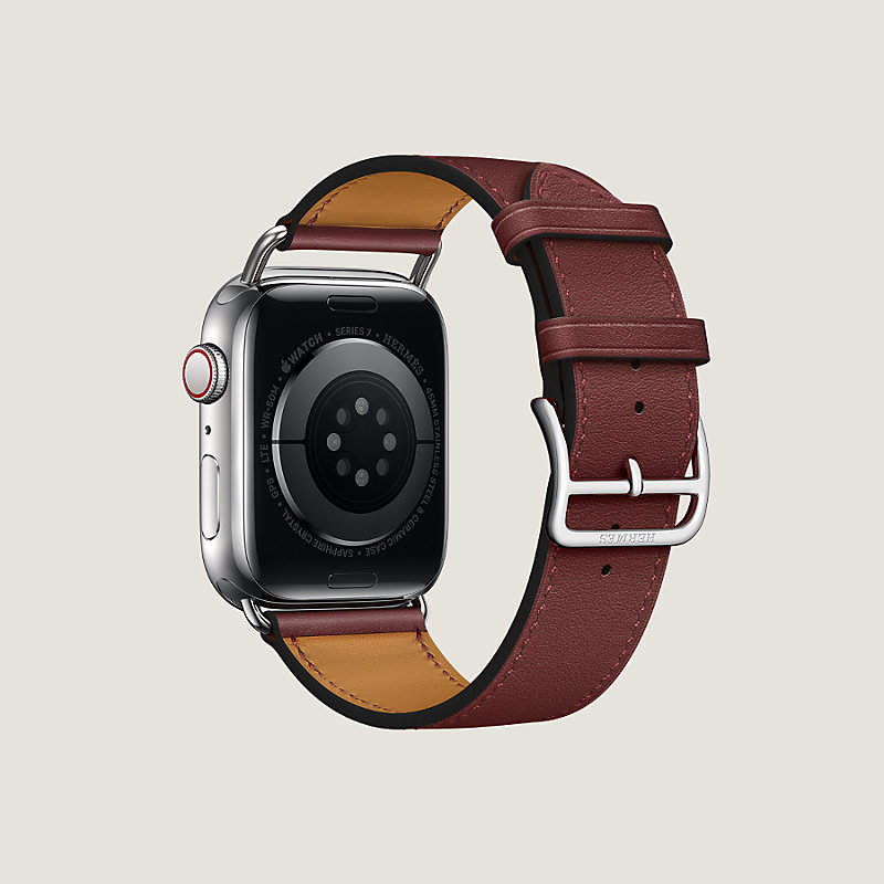 Band Apple Watch Hermes Single Tour 45 mm Attelage | Hermès USA