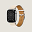Band Apple Watch Hermès Single Tour 46&nbsp;mm, View: front, front, view 2 of 3