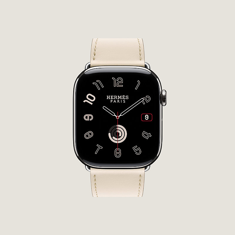 Band Apple Watch Hermès Single Tour 46 mm - Grey | Hermès UK