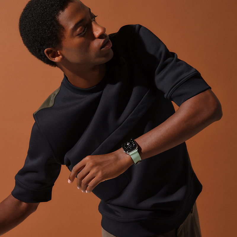 Band Apple Watch Hermès Single Tour 46 mm | Hermès USA