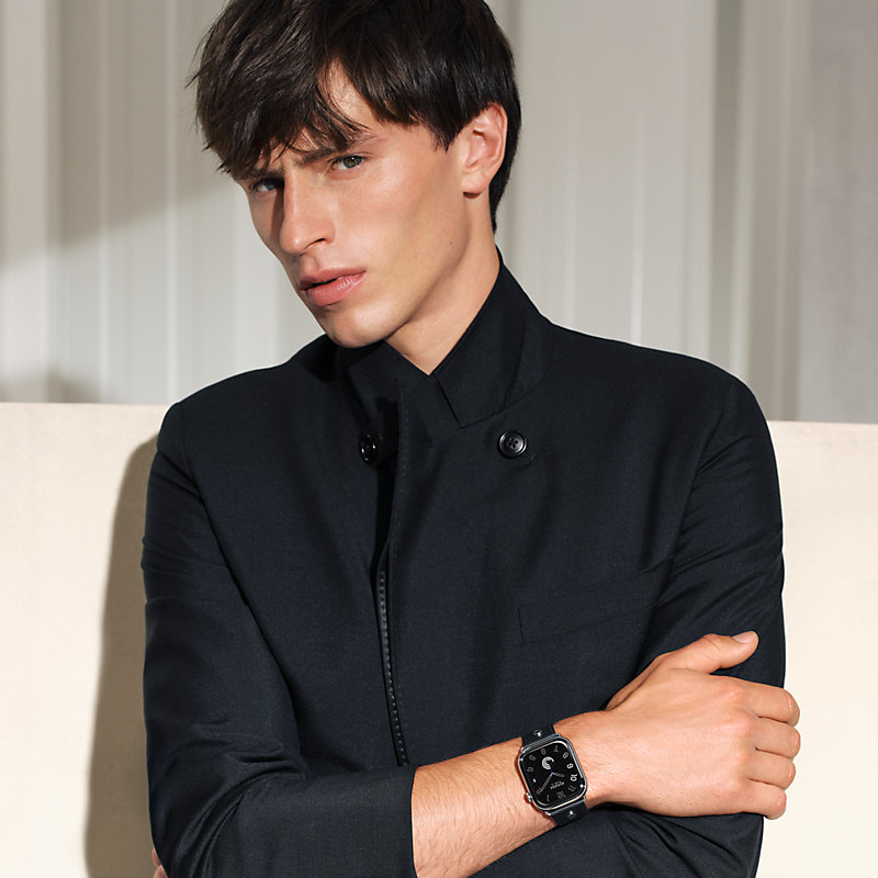 Band Apple Watch Hermès Single Tour 46 mm Clou de Selle