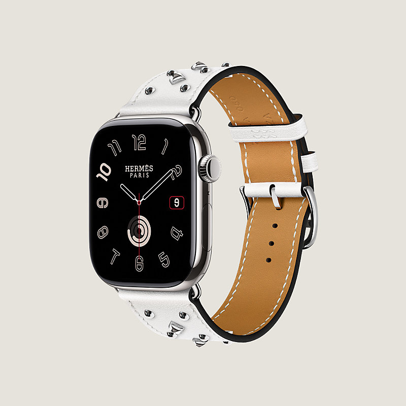Band Apple Watch Hermès Single Tour 46 mm Clou Medor Rock | Hermès USA