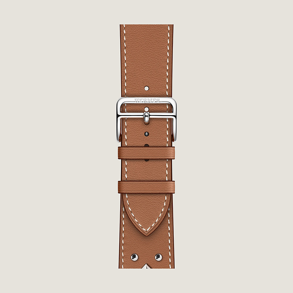 Band Apple Watch Hermès Single Tour 46 mm Clou Medor Rock | Hermès USA