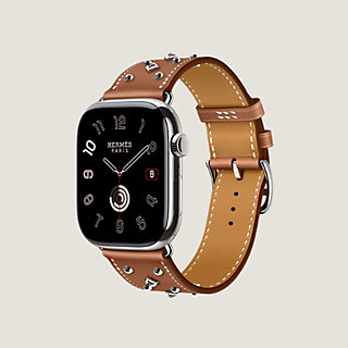 Band Apple Watch Hermès Single Tour 46 mm Clou Medor Rock | Hermès USA