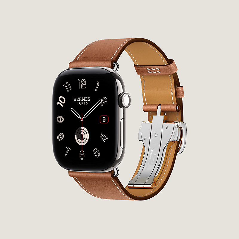 Band Apple Watch Hermès Single Tour 46&nbsp;mm Deployment Buckle, View: , view 3 of 4