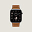 Band Apple Watch Hermès Single Tour 46&nbsp;mm Deployment Buckle, View: front, front, view 4 of 4