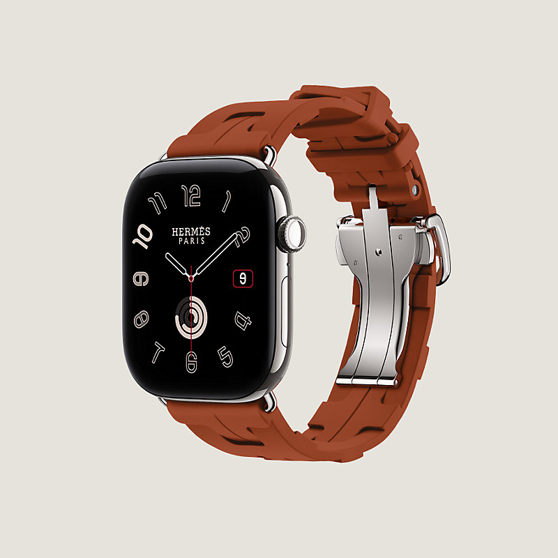 Band Apple Watch Hermès Single Tour 46&nbsp;mm Deployment Buckle Kilim, View: , view 3 of 4