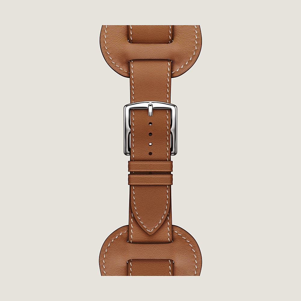 Band Apple Watch Hermès Single Tour 46 mm En Selle | Hermès USA