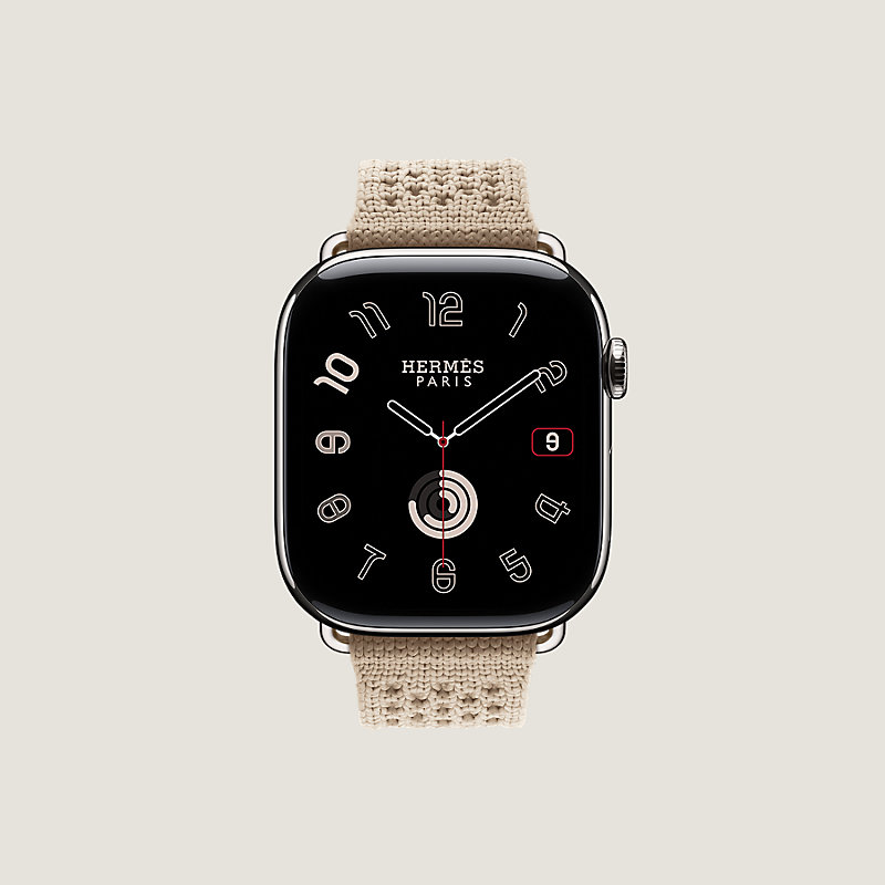 Band Apple Watch Hermès Single Tour 46 mm Neo Tricot | Hermès USA