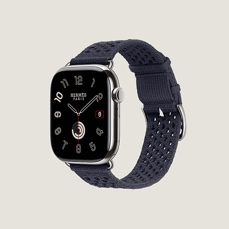 Band Apple Watch Hermès Single Tour 46 mm Neo Tricot | Hermès USA