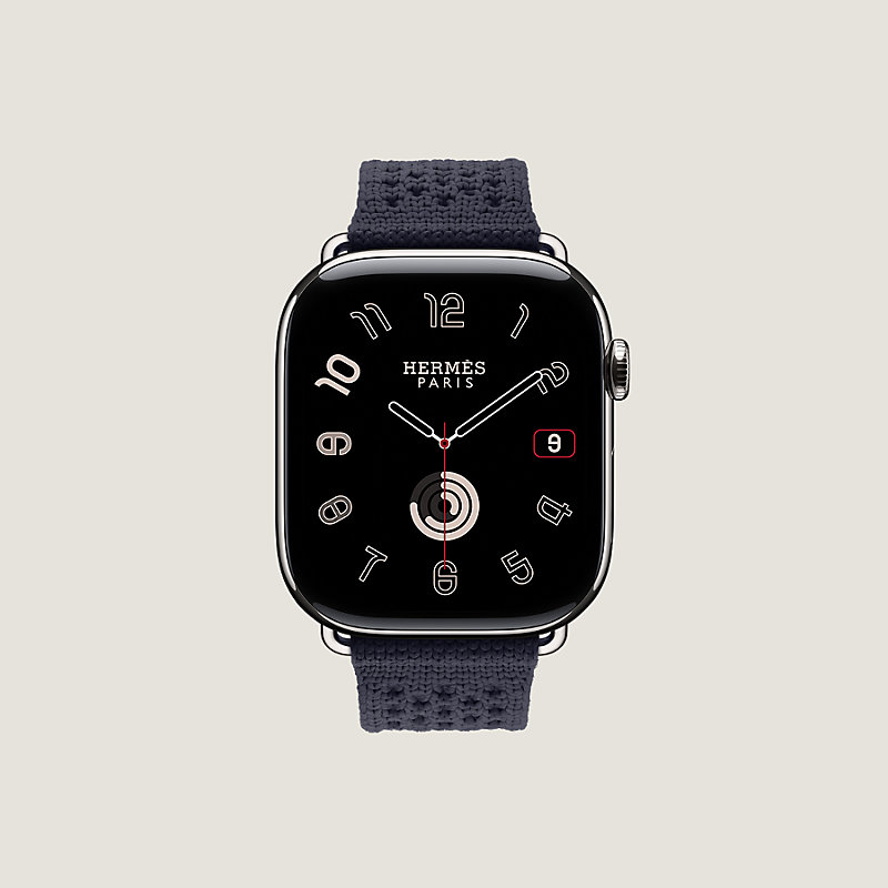 Band Apple Watch Hermès Single Tour 46 mm Neo Tricot | Hermès USA