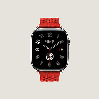 Band Apple Watch Hermès Single Tour 46 mm Neo Tricot | Hermès USA