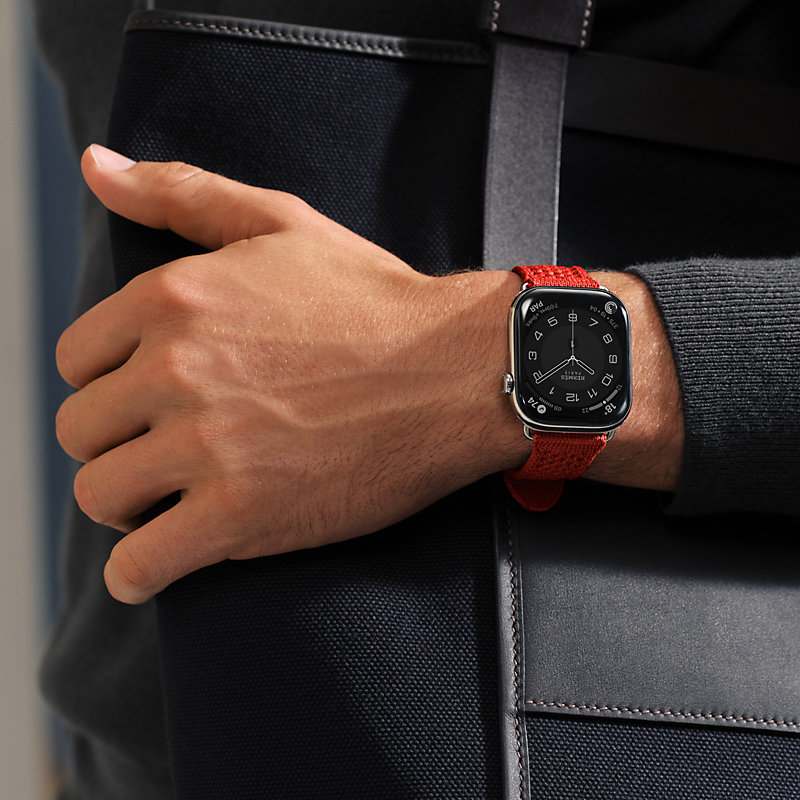 Band Apple Watch Hermès Single Tour 46 mm Neo Tricot | Hermès USA