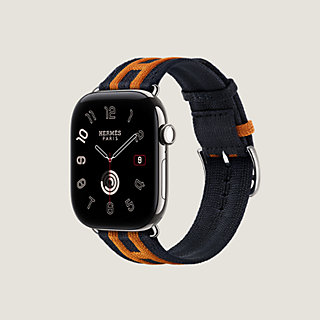 Band Apple Watch Hermès Single Tour 46 mm Rocabar Club | Hermès USA