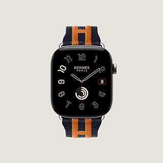Band Apple Watch Hermès Single Tour 46 mm Rocabar Club | Hermès USA