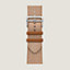 Band Apple Watch Hermès Single Tour 46&nbsp;mm Toile H, View: Flat, flat, view 1 of 4