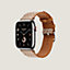 Band Apple Watch Hermès Single Tour 46&nbsp;mm Toile H, View: front, front, view 3 of 4
