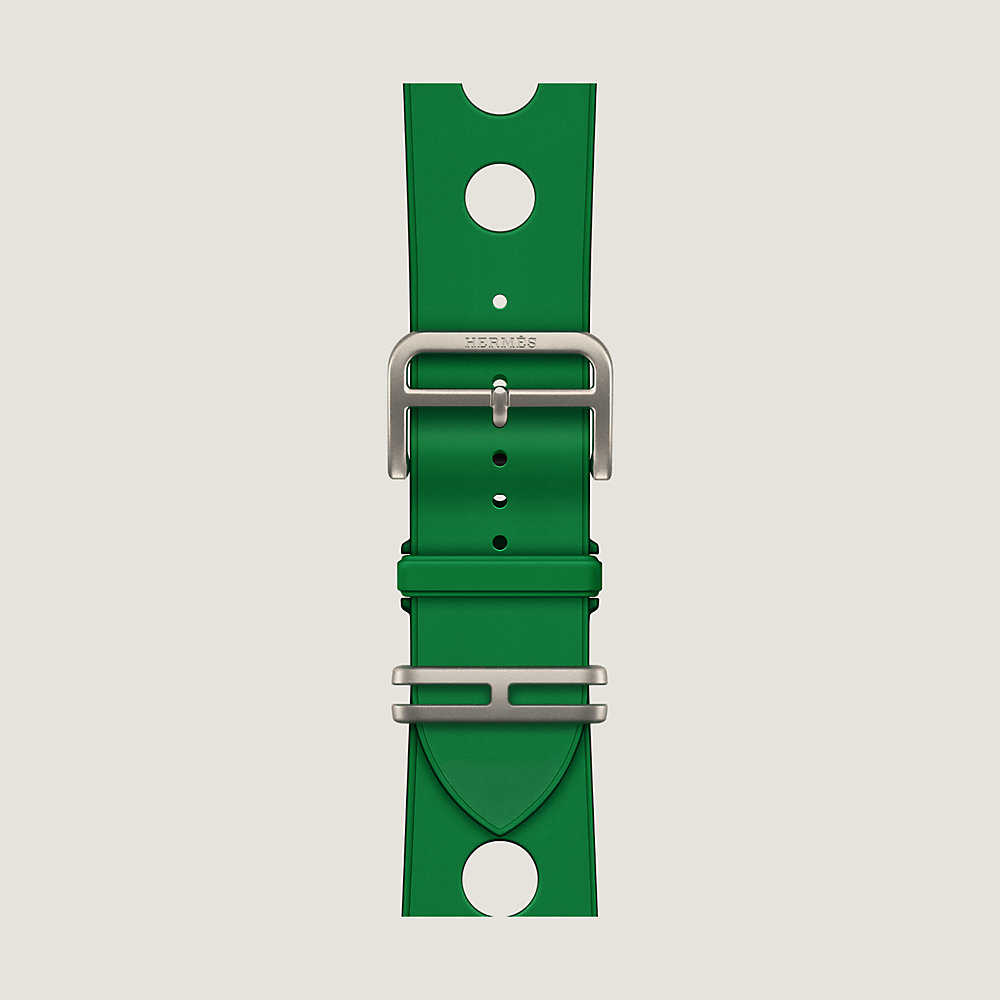 2636 Apple Watch エルメス　バンブー　グリーン　レザーバンド Band Apple Watch Hermès Single Tour 49 mm Scub'H Diving | Hermès USA