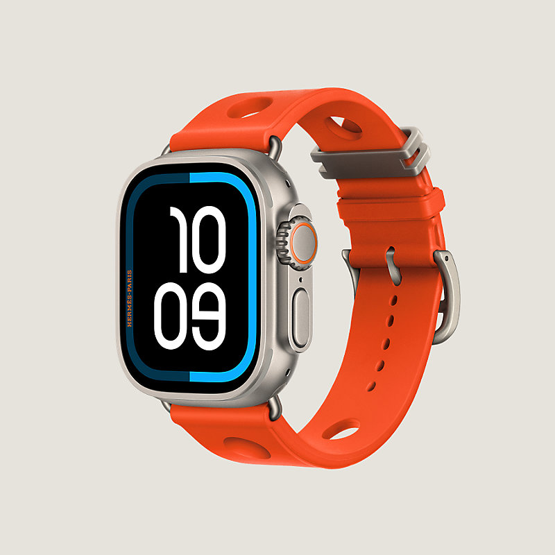 Band Apple Watch Hermès Single Tour 49 mm Scub'H Diving | Hermès USA