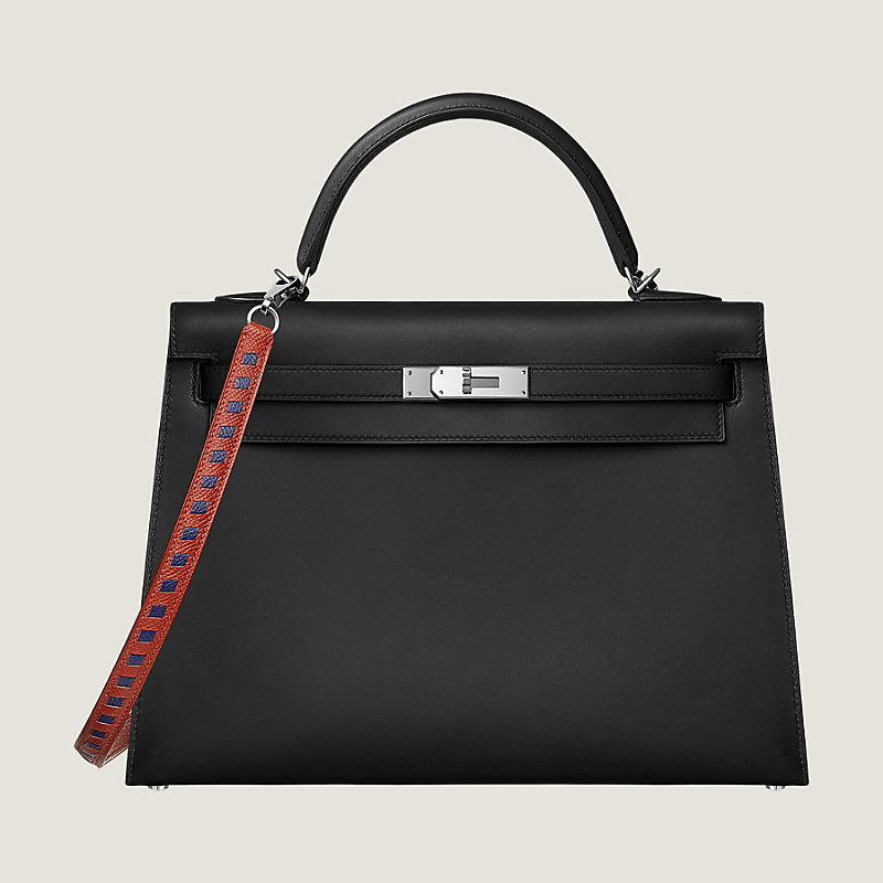 Bandolera Tressage cuir demi-chevron 16&nbsp;mm