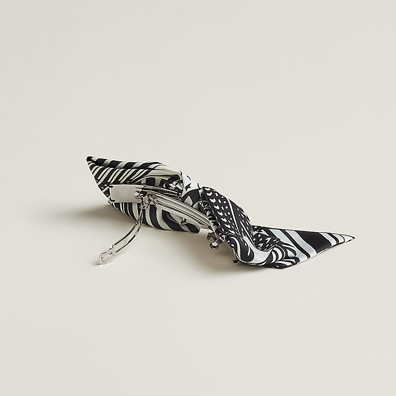 Barrette Grenelle PM «&nbsp;Sangles en Zigzag Bandana&nbsp;»