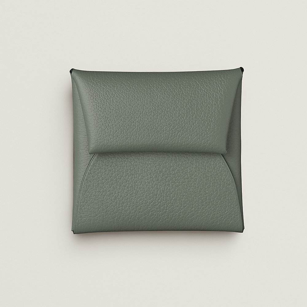 Bastia change purse - Green | Hermès Netherlands