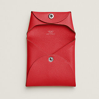 Bastia change purse - Red | Hermès Australia