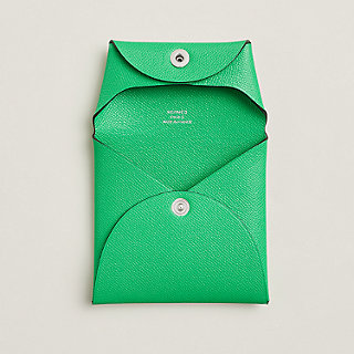Bastia change purse - Green | Hermès Canada