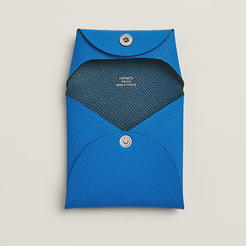 Bastia verso change purse - Blue | Hermès Macau SAR