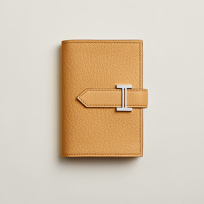 Bearn mini wallet - Purple | Hermès Malaysia