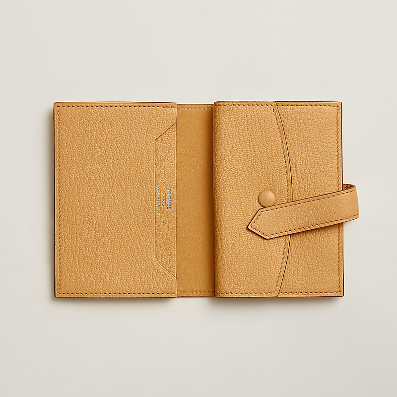 Bearn mini wallet - Purple | Hermès Malaysia