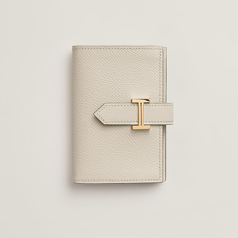 入手困難【Hermes】パステルブルー☆人気 Bearn mini ウォレット bearn-mini-wallet--039796CC10-