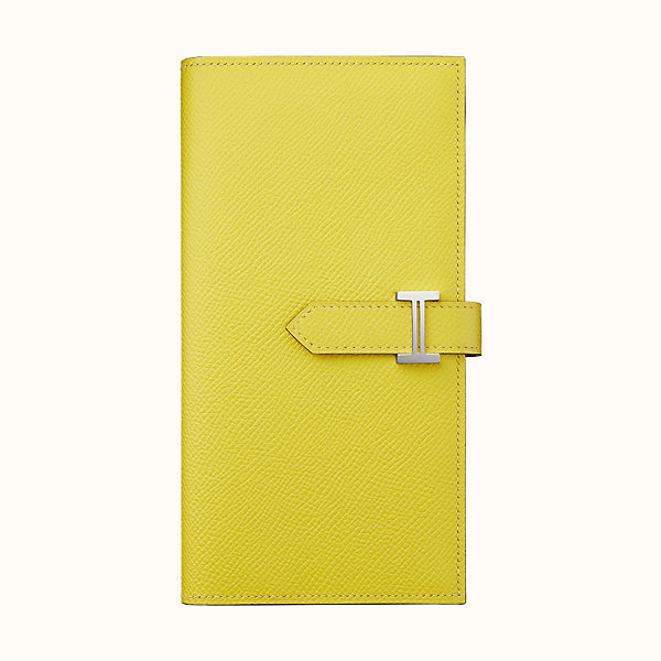 hermes yellow wallet