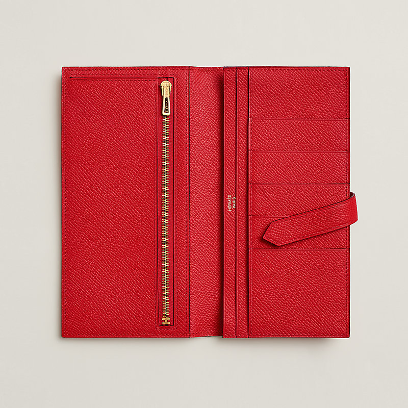 Bearn wallet - Red | Hermès Thailand