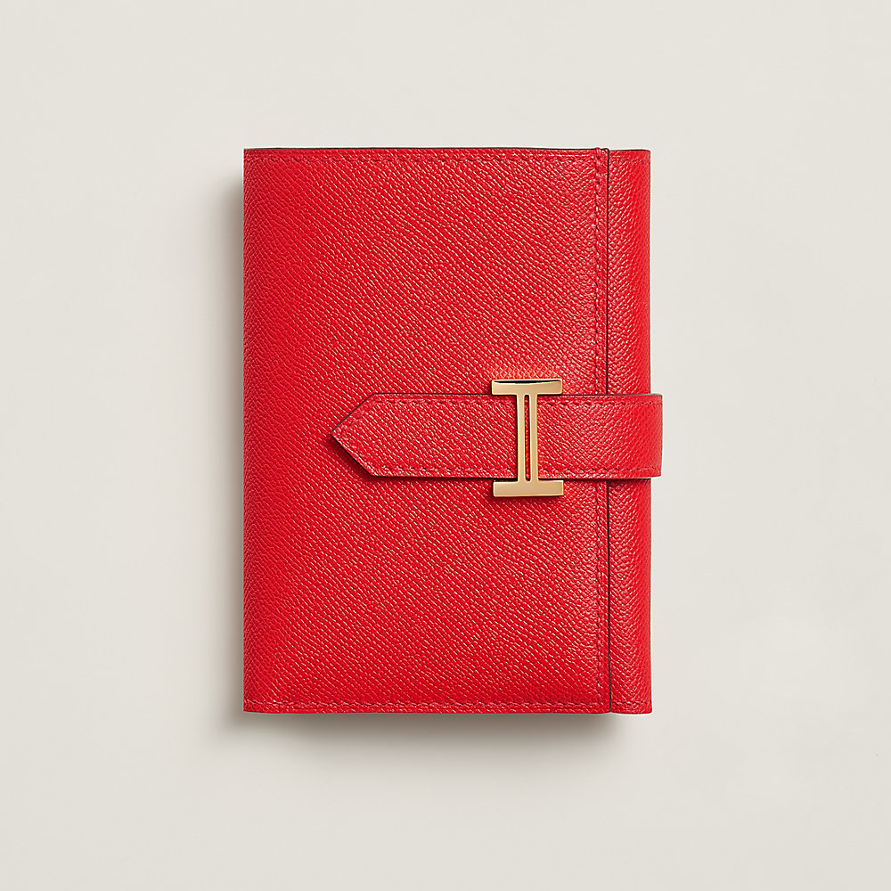 HERMES∽Bearn wallet ベアン ウオレット GOLD∽パリ安心速達-☆ bearn-wallet--084830CCS3-front