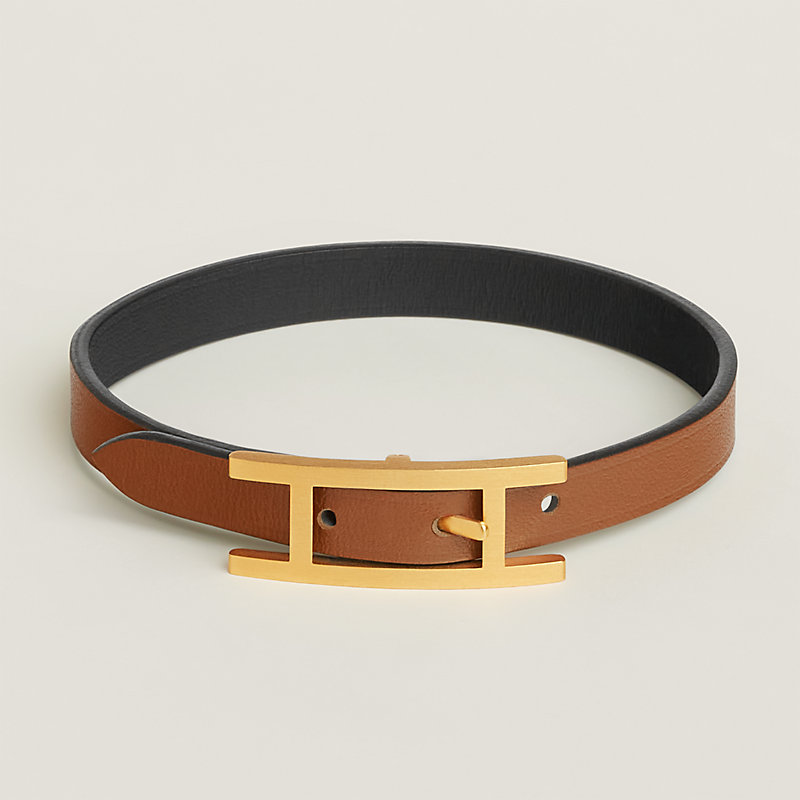 Hapi leather bracelet Hermès Brown in Leather - 39846958