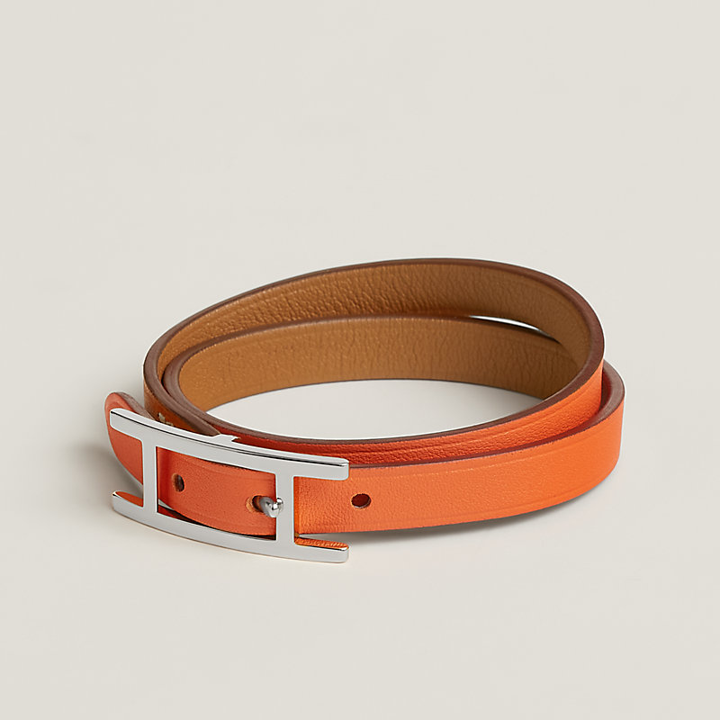 希少☆ HERMES(エルメス) Behapi Double レザー バングル Behapi Double Tour bracelet | Hermès USA