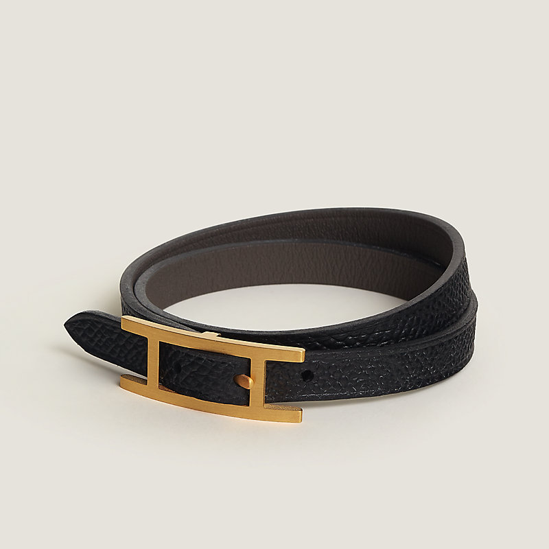 HERMES API GM Belt Bracelet Black | PLAYFUL