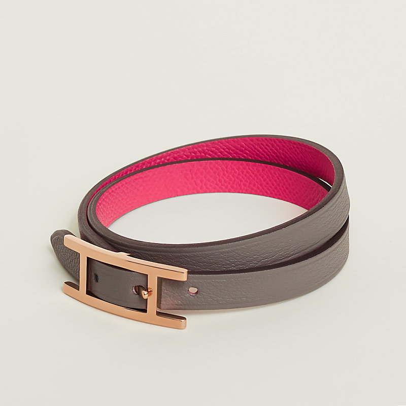 Hermès Hapi 3 Bracelet of Fauve Barenia Leather with Palladium Plated  Hardware Size PM | Handbags and Accessories Online | Ecommerce Retail |  Sotheby's