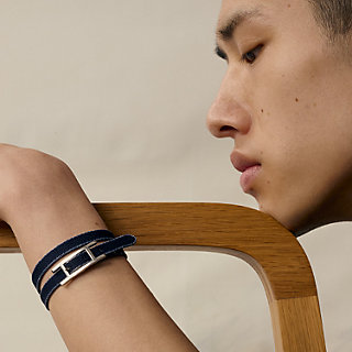 Behapi ♪【 HERMES 】Double Tour Maille Sport bracelet Bracelet Behapi Double Tour | Hermès France