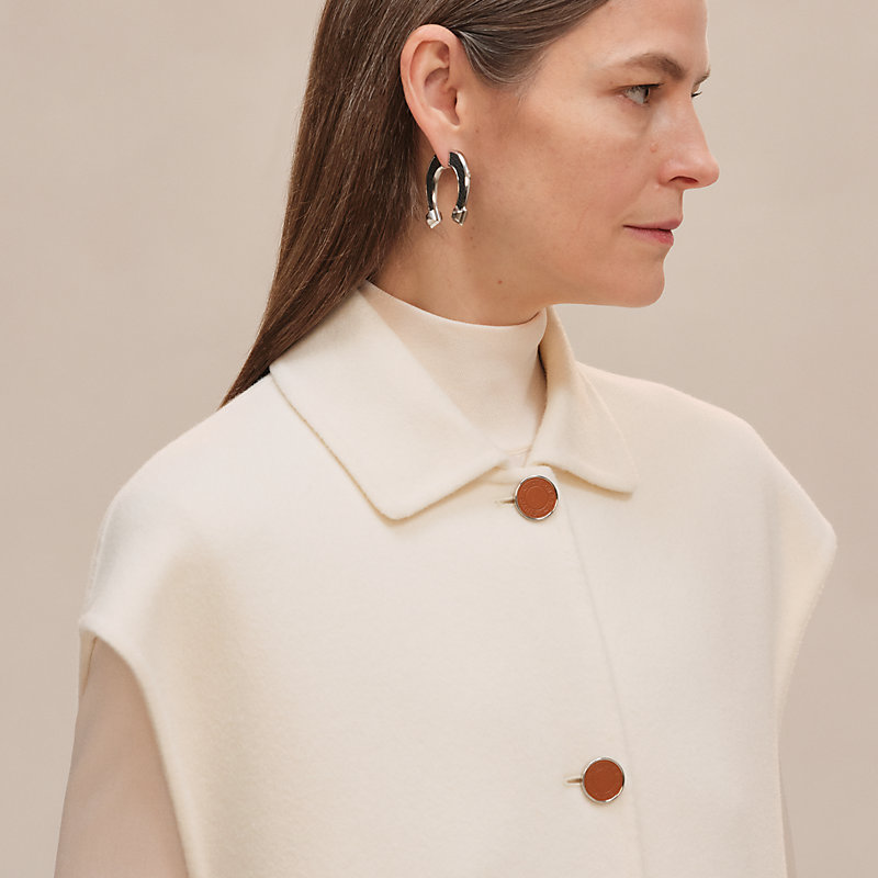 極美品★HERMES★ガウン★ホワイトコーデ★ベルト付★ニット★コート 210.jpg